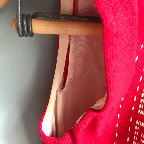 Vintage 1960’s Red Wool Sheath Dress (Greek) - Picture 5 of 8